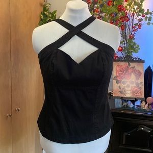 Deadly Dames Pinup Blouse from Pinup Girl Clothing | Pinup Couture 2X